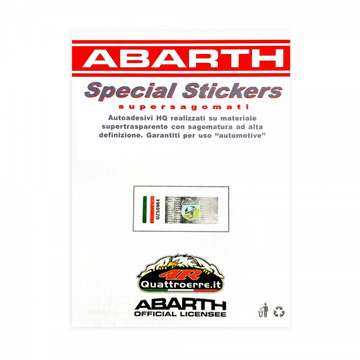 Abarth Adesivo Scorpione ARGENTO 120MM